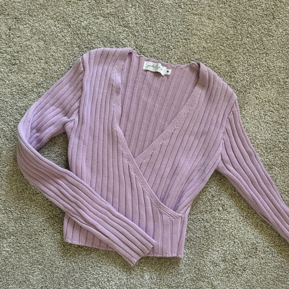 Petal and pup cross body pink sweater size small